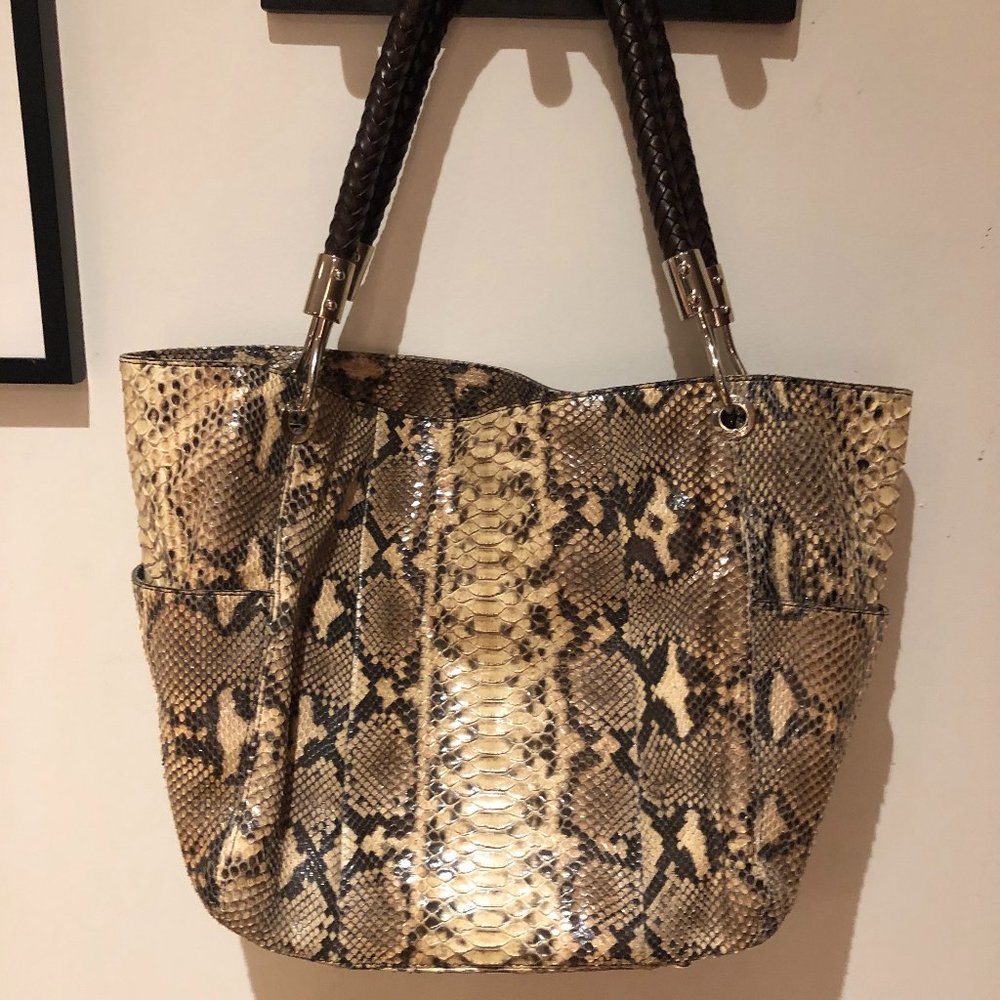 Michael Kors Genuine Python Handbag - image 1